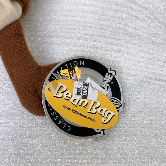 2x Tasmanian Devil TAZ Bean Bag Plush Figure Looney Tunes Applause 1997 w/ Tags - Picture 9 of 9